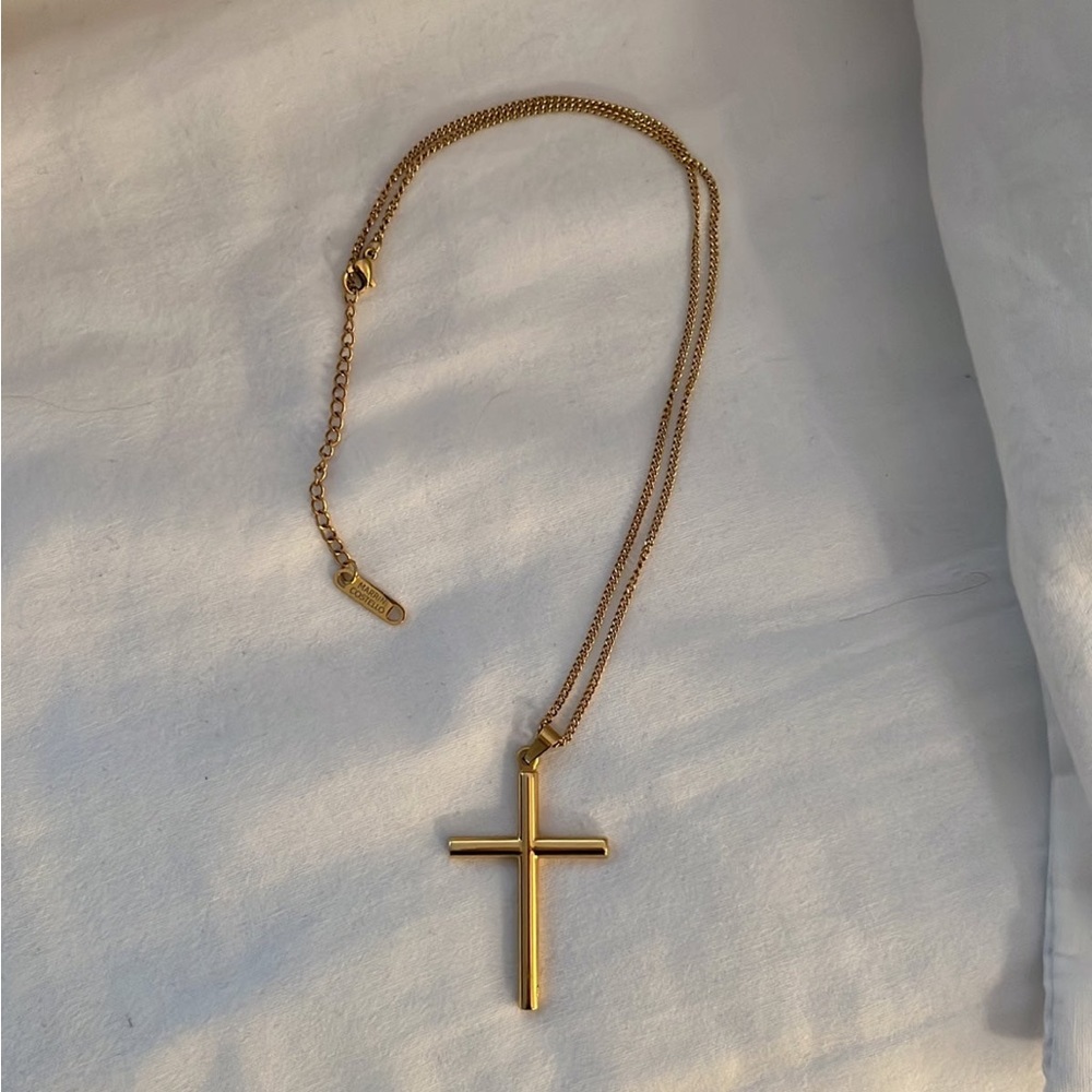 Marrin Costello Gold Cross Necklace